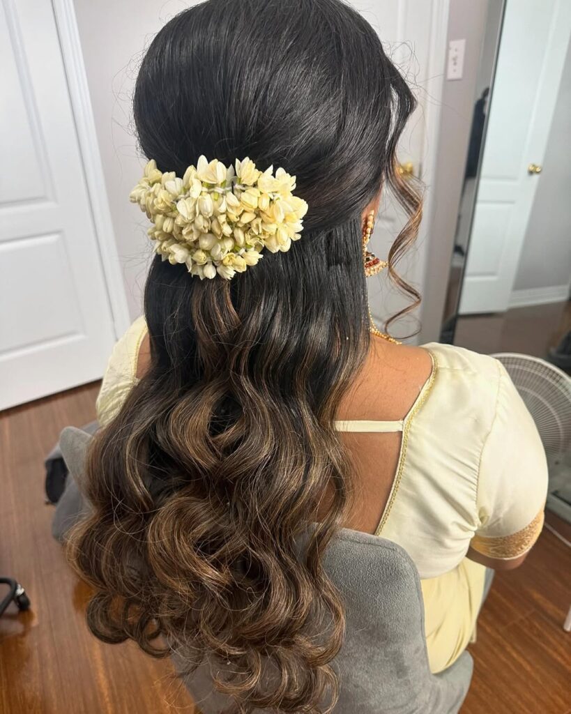 Floral Half Up