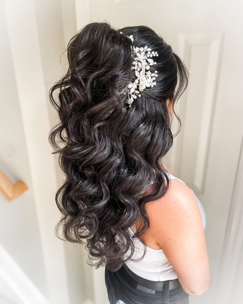 Glam Waves with Hairpiece